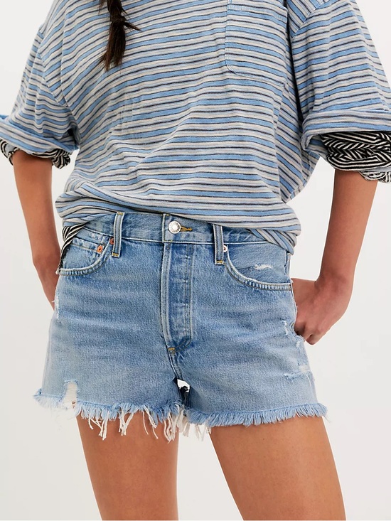 Agolde Pants - AGOLDE Parker denim jean shorts